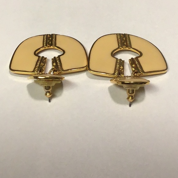 Vintage Signed Edgar Berebi Enamel Earrings *EUC* - Picture 5 of 8